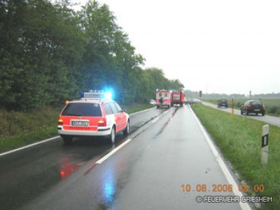 Verkehrsunfall: L 3303 Richtung Pfungstadt
