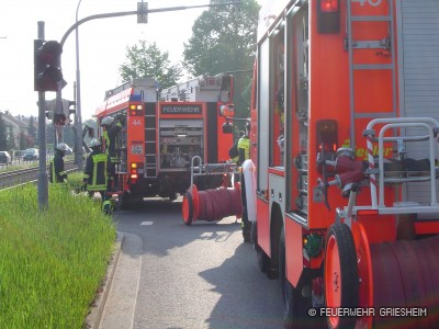 Im Einsatz war der Hilfeleistungszug der Freiwilligen Feuerwehr Griesheim.
