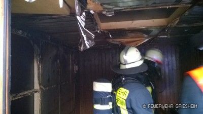 Die betroffene Anlage wurde durch den Brand erheblich beschädigt.