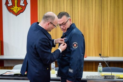 Hans Peter Hufnagel ist ab sofort Träger des Deutschen Feuerwehrehrenkreuzes in Bronze